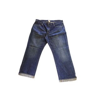 GAP 1969 Mens Relaxed Straight Leg Jeans Size 40W 30L Dark Wash Normcore Dadcore